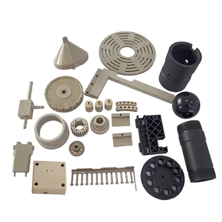 Custom High Quality ABS / PP / PC / PS / PE / PET / POM / Cnc Pwototip Fraisage nan pati plastik piki bòdi Cnc D' Nylon Pati