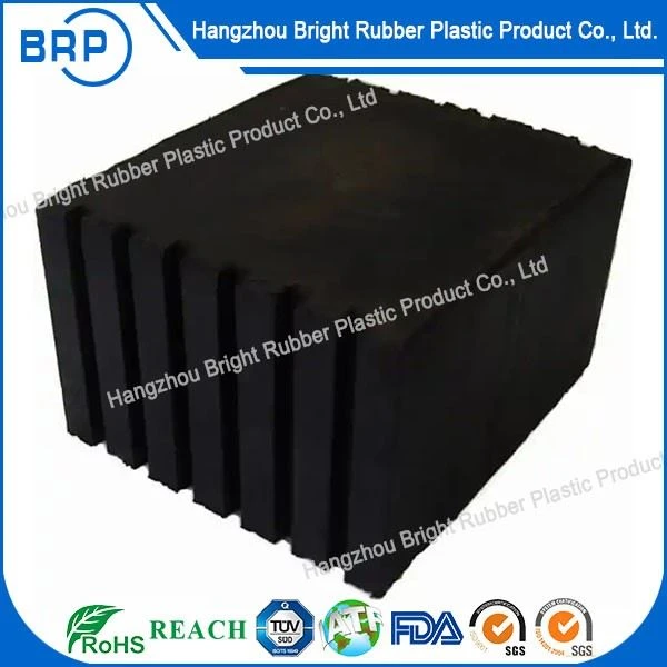 Anti Slip Sound Insulation Rubber Silent Solid Natural Rubber Bumper Block