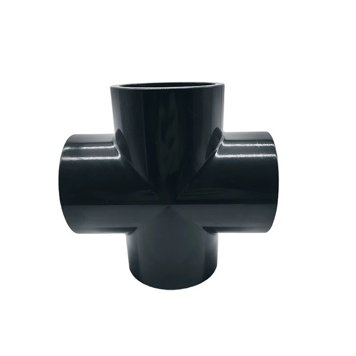 DIN Standard PVC Cross Tee Fitting For Water Piping Systems price
