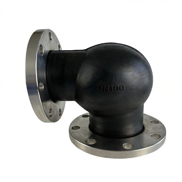 Flexible 90 Degree Elbow Rubber Expansion Joint For Narrow Space Installation factory