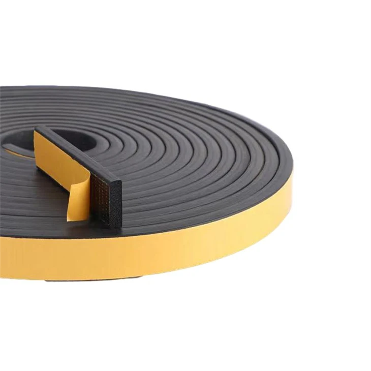 Self-Adhesive EPDM Foam Seal Strip With Mesh Backing factory