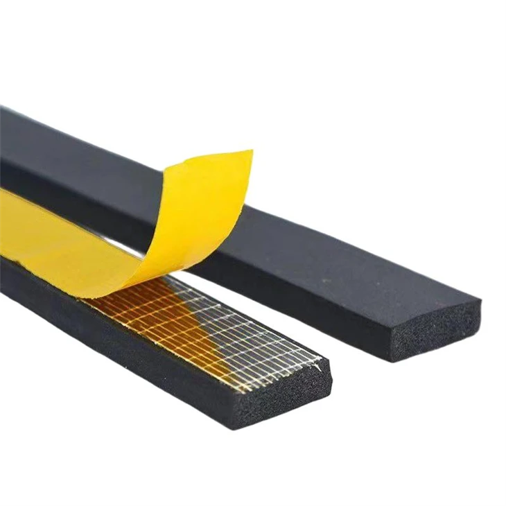 Oto-Adezif EPDM Foam Seal Strip Ak Fè bak may