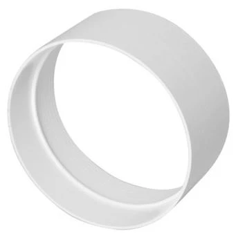 White PVC Ceiling Duct Connection With Mounting Ventilation Frame