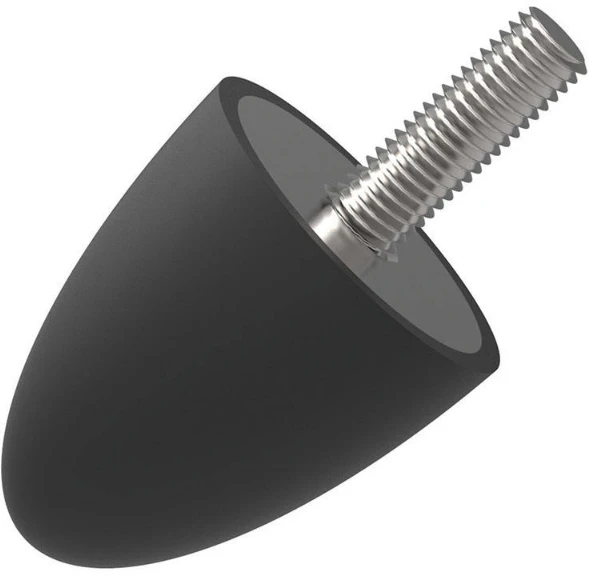 Custom Cone Rubber Bump Stop Male Thread Rubber Vibration Damper Mount